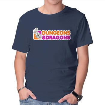 Retro DUNGEONS AND DRAGONS Logo D&D RPG T SHIRT Sizes to 5XL 